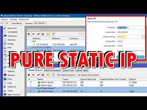 Setting Mikrotik Full IP Statik Murni u/ Distribusi Client + Setting Limit Speed Router