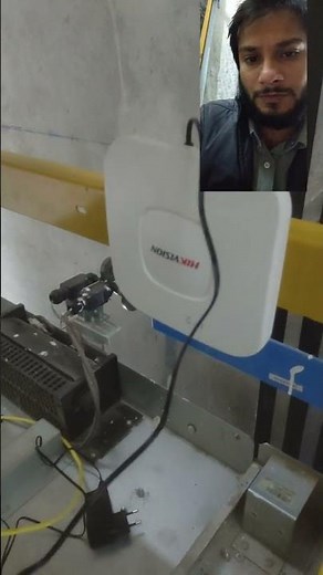Camera under Lift/Elevator with Hikvision Wireless Bridge #hikvision #cctv #wireless