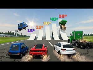 Extreme Ramp Test: Cars vs 5 Ramps | BeamNG Drive