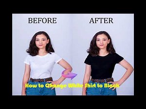 How to Change White Shirt to Black in Photoshop in Seconds