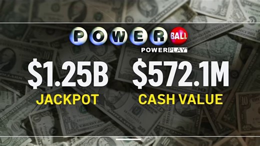 Powerball jumps to $1.25B ahead of tonight's drawing