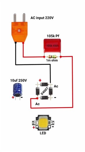 How to make led driver circuit at home | simple led driver #simple #led #driver #circuit #shorts