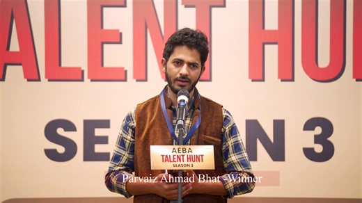 Parvaiz Ahmad Bhat, Aeba Talent Hunt Season3 Winner. #winner #rehaansiddiqui #Shaziakidwai #lucknow | Andaaz-E-Bayaan Aur