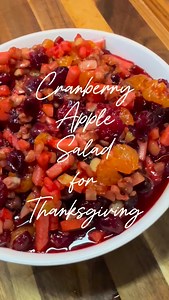 54K views · 3.2K reactions | Cranberry Apple Salad for Thanksgiving | Wyatt Foley | Facebook