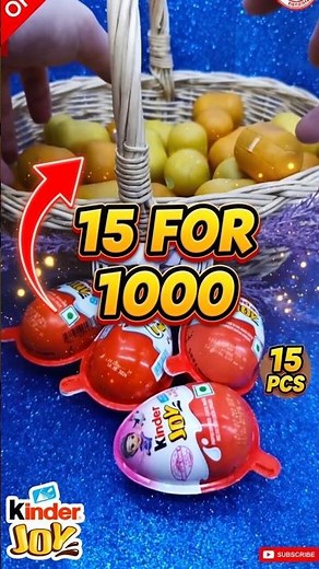 What's inside the 15th box of 1000? Kinder Surprise.