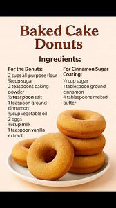 224K views · 1K reactions | Baked cake donuts #donuts | Linas Recipes | Facebook