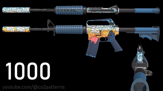 M4A1-S | 幽独 1000种模板展示（Solitude）