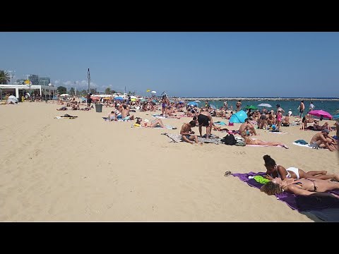 4k Barcelona | Beach Walk