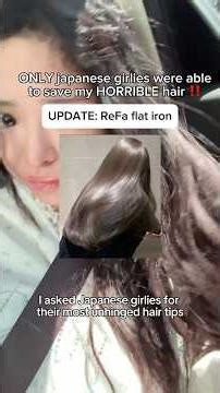 ONLY japanese girlies were able to save my HORRIBLE hair ‼️UPDATE: ReFa flat iron