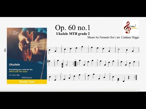 Op 60 no. 1 - Fernando Sor | Ukulele MTB grade 2 | Notes & Tablature