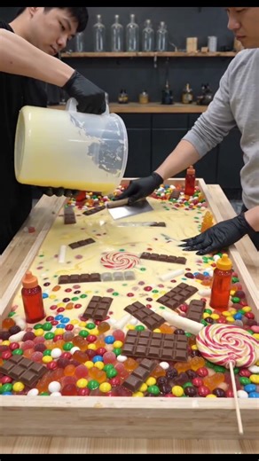 I Turned Thousands of Candies into a Coffee Table! 🍭