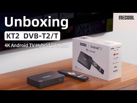 MECOOL KT2 Unboxing | 4K Android TV & Hybrid DVB T2/T with Certified Netflix Youtube Prime Video