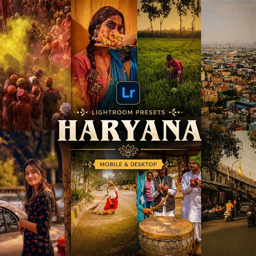 30 Haryana Lightroom Presets | Mobile & Desktop | Warm, Earthy, India, Portrait, Golden Hour, Vibrant, Traditional - Etsy