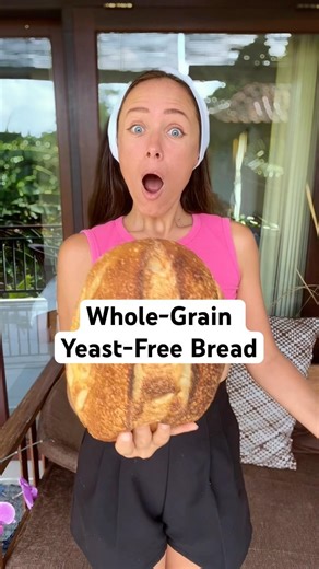 Whole Grain Yeast-Free Bread #bread #recipe #yeast-free