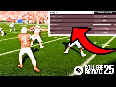The Best Passing Settings You NEED To Use in College Football 25!