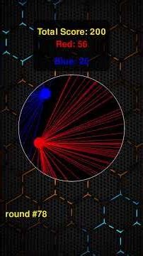 Who Will Win? Red or Blue? Round 78 #colorbattle #hypnotic #relaxing #pygame #python #satisfying
