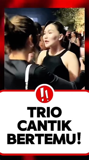 TRIO! met at El Rumi and Syifa Hadju's wedding 🤙🏻😘#ayutingting #nagitaslavina1717 #ytshorts
