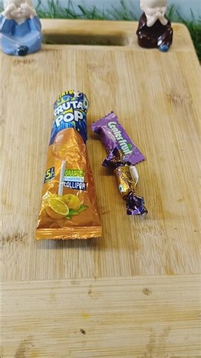 Orange Lollipop & Choclairs Candy & Center Fruit Popsicle 🤤😋 #shorts #lollipop #candy #ytshorts