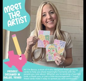 Hadley Designs Blank Cards and Envelopes – 54 Greeting Blank Notecards with Envelopes Bulk, Notecards Stationery Card Set, Stationary Note Cards, Floral Greeting Card Pack, Designed in USA