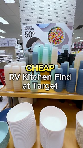 RV Kitchen deal now @target. We own several of these and they’re incredibly durable! One bowl, one cup and one plate for each member in our family is only $7.50. Can’t beat that deal! RV Miles is your home for the latest in RV news, RV life podcasts that entertain, and a collection of videos and content that help you get the most out of RVing. Follow Jason and Abby here and across social media to be a part of the community and conversation. @rvmiles. #rv #rvlife #target #rvmiles #rvlifestyle | R