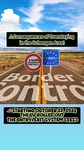 🚨⚠️The Entry/Exit System (EES) & the Consequences of Overstaying in the Schengen Area | Started October 12, 2025. #SchengenTravel #europetravel #schengenexitentrysystem | Eleazar Yutoc Rapiza