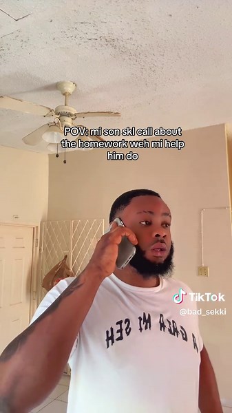 Jamaican TikTok: Helping My Son with Homework