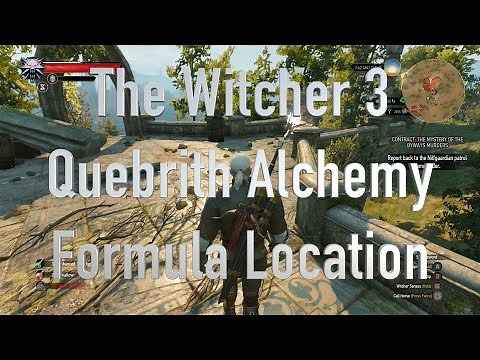 The Witcher 3 Quebrith alchemy formula location