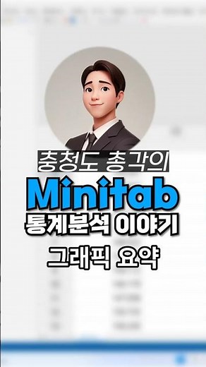[탭통계] 데이터 특징, 클릭 한번에 그래프로 뽑아요 #미니탭 #그래픽요약 #데이터시각화