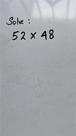 52 × 48 Trick 🔥 | SSC Maths | Pause & Solve ⏸️
