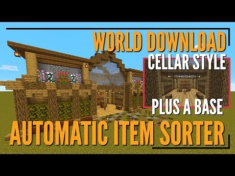 Minecraft Tutorial: Easy & Simple Item Sorter Quick & Automatic Overflow Protection 1.14 (Avomance)