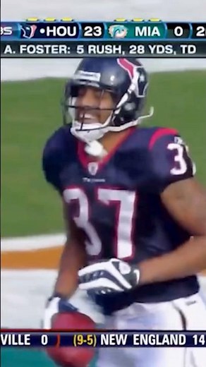Arian Foster rushes for his 1st career NFL TD | December 27, 2009 | Texans @ Dolphins
