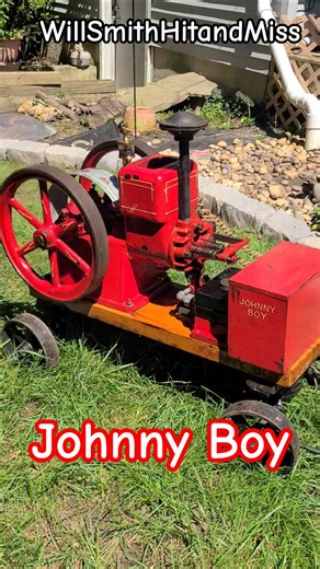 Johnny Boy 1 1/2 hp Hit & Miss Antique Engine Running