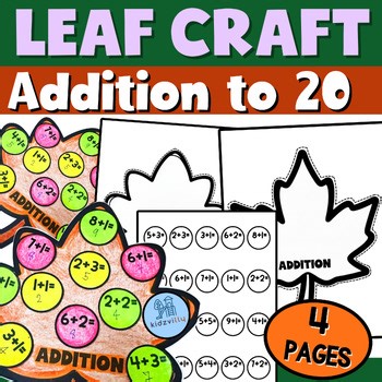 Fall Leaf Craft Addition | Fall Math Addition Craft