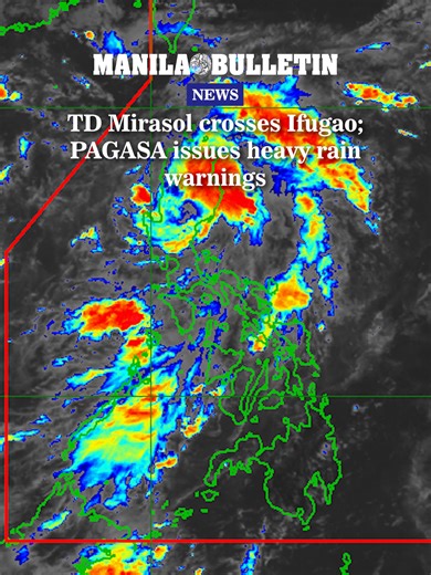 WATCH: Tropical Depression Mirasol continues to move across Northern Luzon, with its center spotted over Ifugao province on Wednesday morning, September 17, according to the Philippine Atmospheric, Geophysical and Astronomical Services Administration (PAGASA). | MANILA BULLETIN