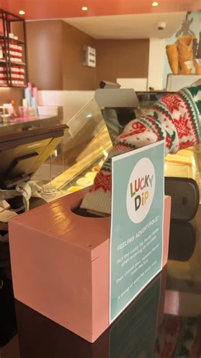 We’re back open after Christmas and ready to scoop up a whole load of surprises 🍦🎉 Feeling adventurous? Pop into the Parlour and give our Lucky Dip a go 🤩 Choose the Lucky Dip flavour on the kiosk, reach into the box, pull out a mystery flavour and we’ll scoop up whatever you pick 👀✨ A little risk, a lot of fun, but always delicious 😋 | The Ice Cream Farm