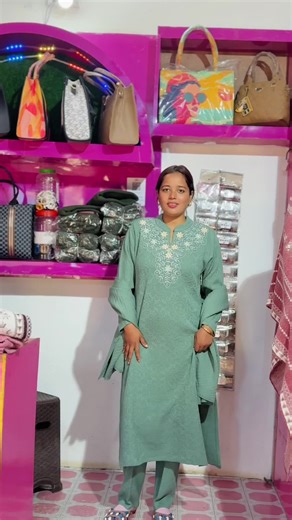 Stylish New Woolen Kurtha Set for Everyone