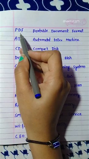 pooja gupta | Full forms of computer #viral #englishteacher #teacher_g75 #english #fullform #computer | Instagram