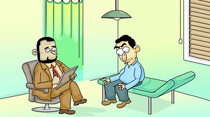 Download Patient And Psychologist Talking 2D Animation for free