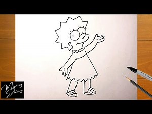 How to Draw Lisa Simpson from The Simpsons