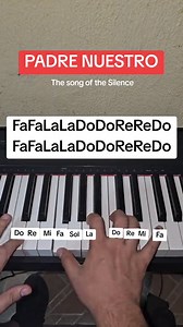 Padre Nuestro piano tutorial Facíl #padrenuestro #pianolessons #pianotutorial | Ponchopiano