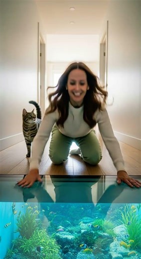 😂🐾🐟300 IQ Cat vs Dog… and Then Everyone Falls Epic Trick Battle #cats #dogs #pets