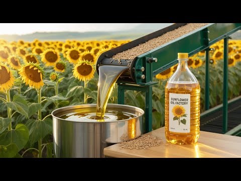 Sunflower Oil Production Process – How Sunflower Seeds Become Pure Cooking Oil