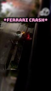 Ferrari Crashes during Police chase