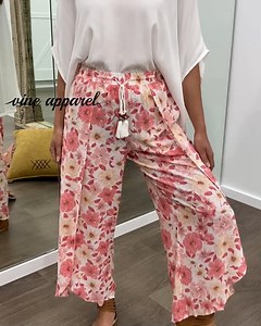 41K views · 339 reactions | The Traveller Pants now come in Pink Floral - LOVE! One of the most comfy pairs of pants you will EVER own. Fact. Not only do they feel good, they look AMAZING, on all shapes and sizes. Honestly, they are so flattering, and can be worn day or night. Wear them high or low, they work both ways! x x Shop HERE: vineapparel.com/collections/bottoms/products/the-traveller-pants?variant=39820279742598 | Vine Apparel | Facebook