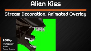 Alien Kiss Animated Stream Overlay (digital Download) - Etsy