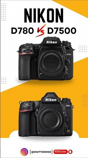 Nikon D780 vs D7500 – Full Frame vs APS-C DSLR Battle #shorts #viral