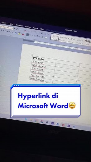 Create link di Microsoft Word✨ #TikTokGuru #LearnOnTikTok #BelajarDigital #JomBelajar #digitaltips #KiniTakLagi