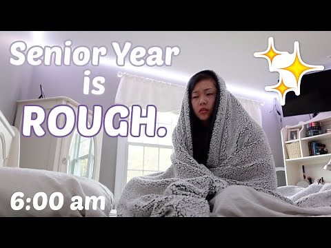 (barely) SURVIVING SENIOR YEAR... - a day in the life vlog