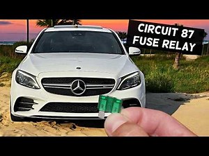 MERCEDES W205 Circuit 87 Fuse Relay Location Replacement C300 C400 C450 C43 C63 C250 C200 C180 C160