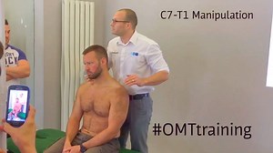 3.4K views · 87 reactions | Spinal Manipulation techniques in a seated position. Osteopathic Spinal Manipulation™® Here were showing an easy adaption for the smaller practitioner to manipulate C7/T1 rather than having to use a lift technique. | OMT Training | Facebook
